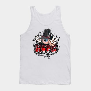 Christian Hope Witch Graffiti street Art Style Tank Top